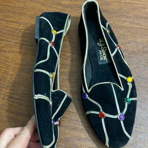 LJ Simone vintage bejeweled flats